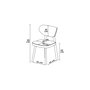 Hanah Home Toldy Juego de 6 Sillas Crema y Marrón